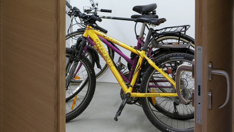 Storage room for bikes, &copy; Bischofreiter