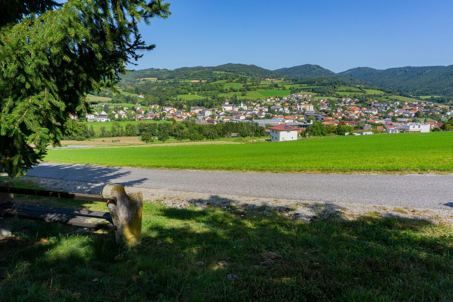 Před Krempersbachem - pohled na Pöggstall