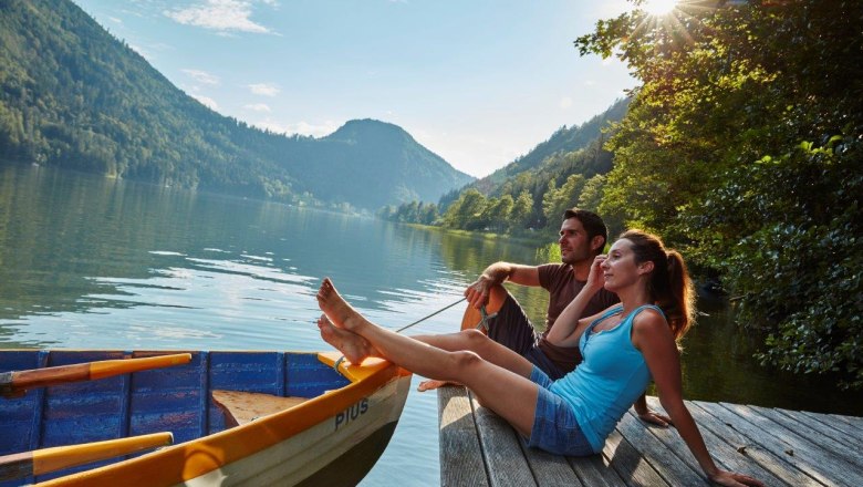 Relaxing at Lake Lunz, &copy; Nieder&ouml;sterreich Werbung/Michael Liebert