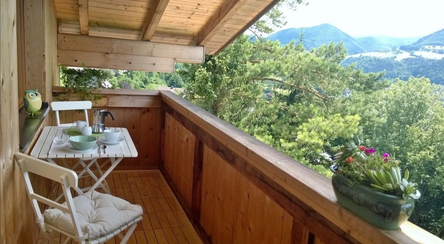 Byt Kohlnberger Balkon Léto
