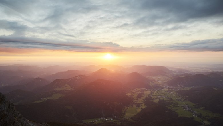 Sunset - view from the Schneeberg, &copy; Nieder&ouml;sterreich Werbung/ Andreas Jakwerth