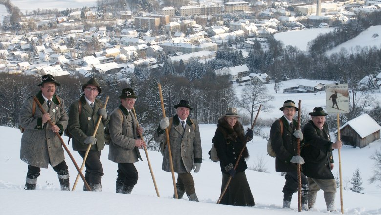 Nostalgická lyžařská skupina Traisen a skupinové foto, © Reinhard Wallentin