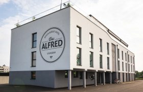 Pohled zvenčí na "Das ALFRED", © Das Alfred