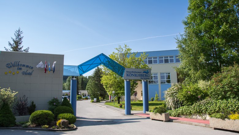 Hotel entrance to the Königsberg health resort, © Gesundheitsresort Königsberg