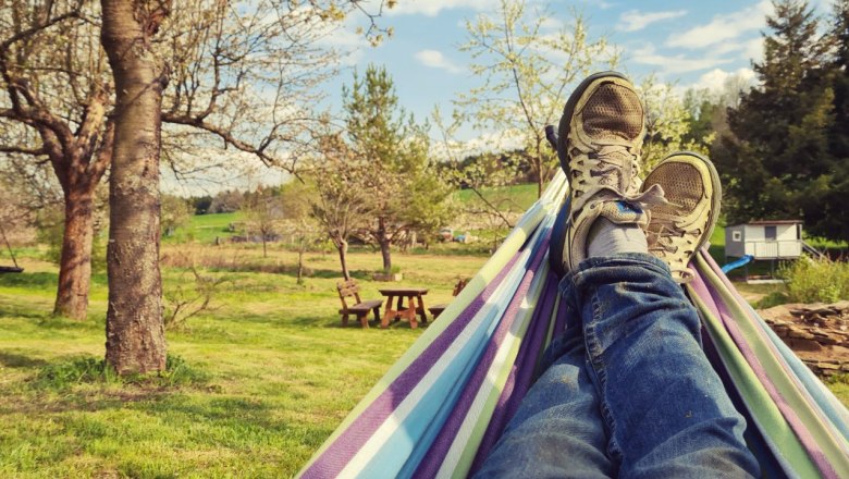 Houpac&iacute; s&iacute;ť/zahrada, &copy; Die Alm in Sch&ouml;llb&uuml;chl, Stefanie Reisenberger