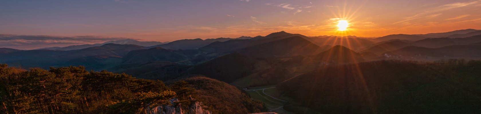 Sonnenuntergang am Peilstein, © Maximilian Pawlikowsky