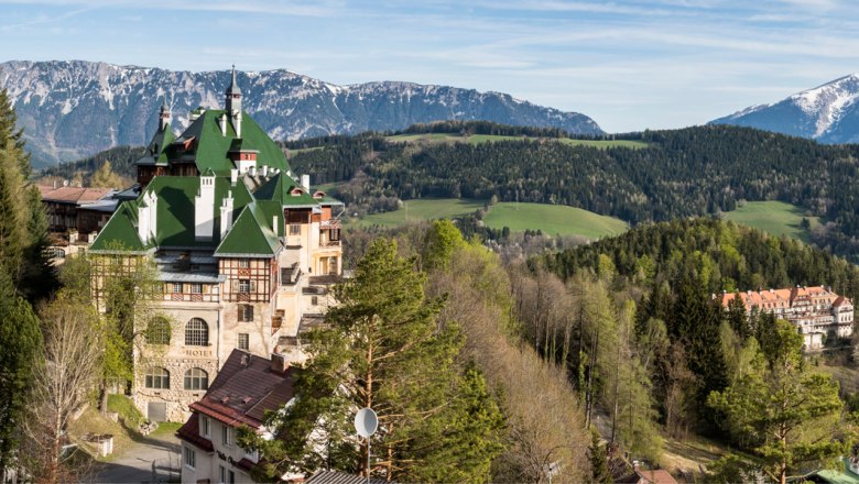 Pohled na Grandhotel v Semmeringu, © Wiener Alpen in Niederösterreich/ Franz Zwickl