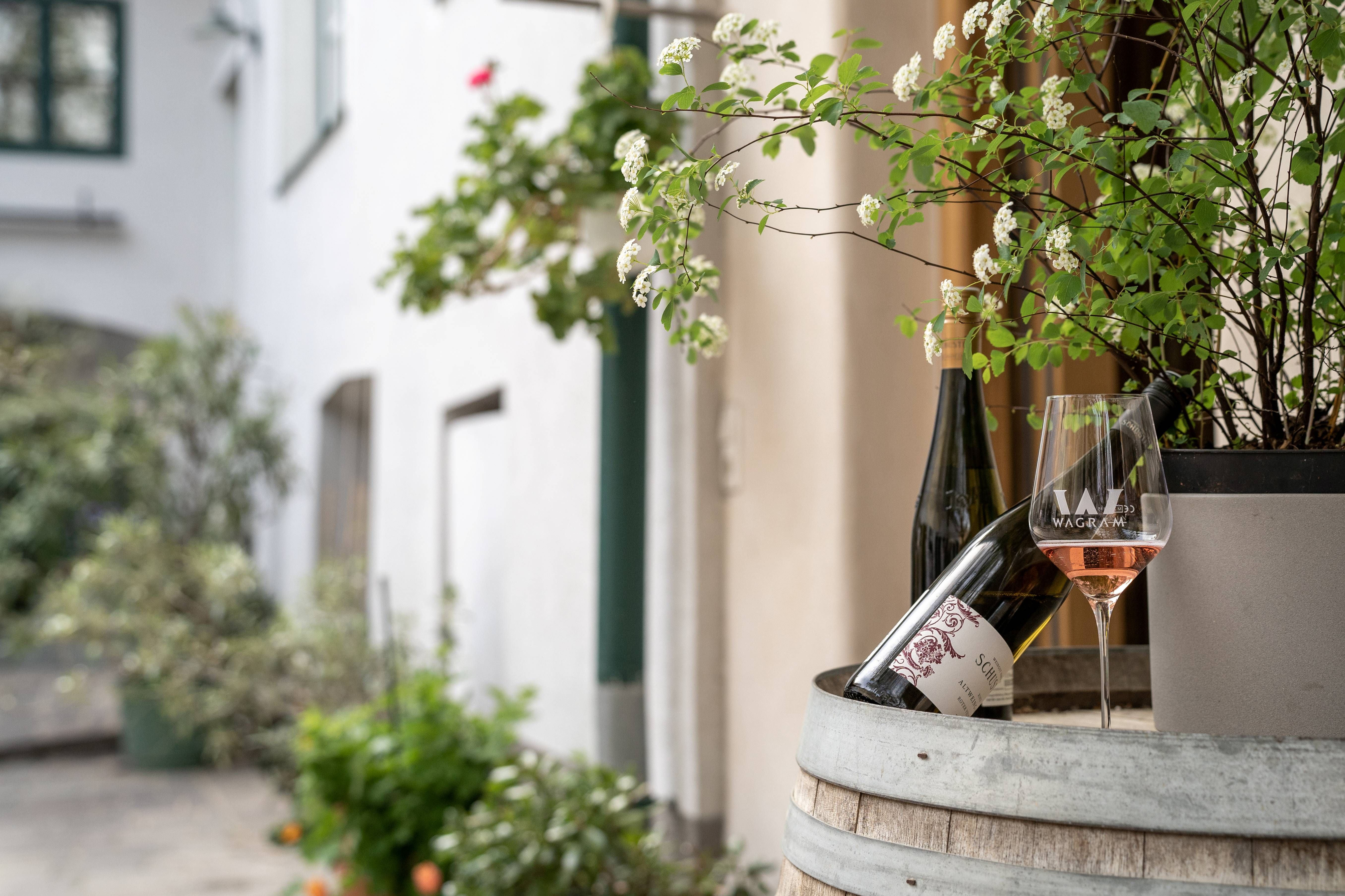 Vnitřní nádvoří vinařství Schuster