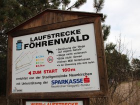 Laufstrecke F&ouml;hrenwald Hinweistafel, &copy; Wiener Alpen in Nieder&ouml;sterreich - Semmering Rax