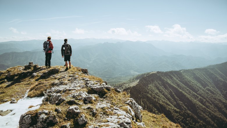 Příjezd na druhý vrchol trasy: Dürrenstein., © Niederösterreich Werbung/Max Mauthner