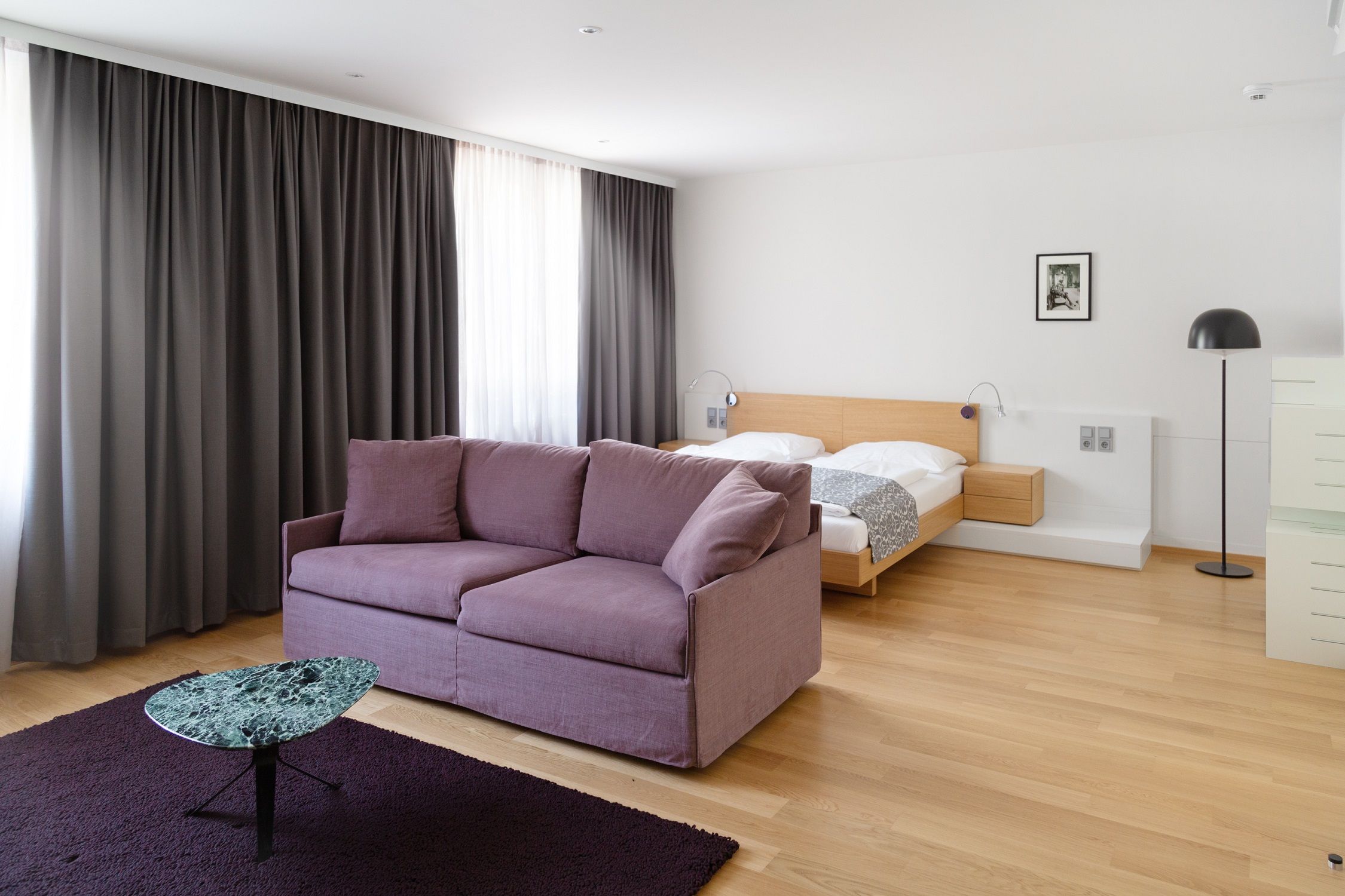Obývací a spací část apartmá Junior