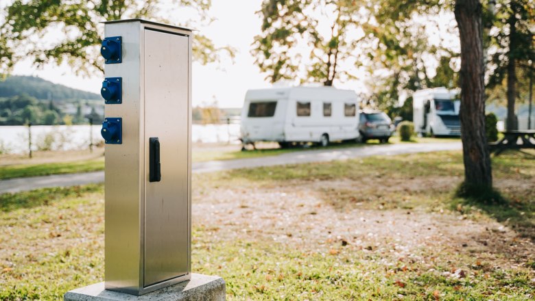 Power connection, © Marbach Camping