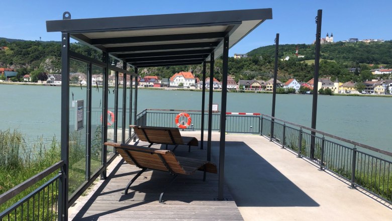 Krummnussbaum landing stage opposite the Maria Taferl basilica, © Donau NÖ Tourismus
