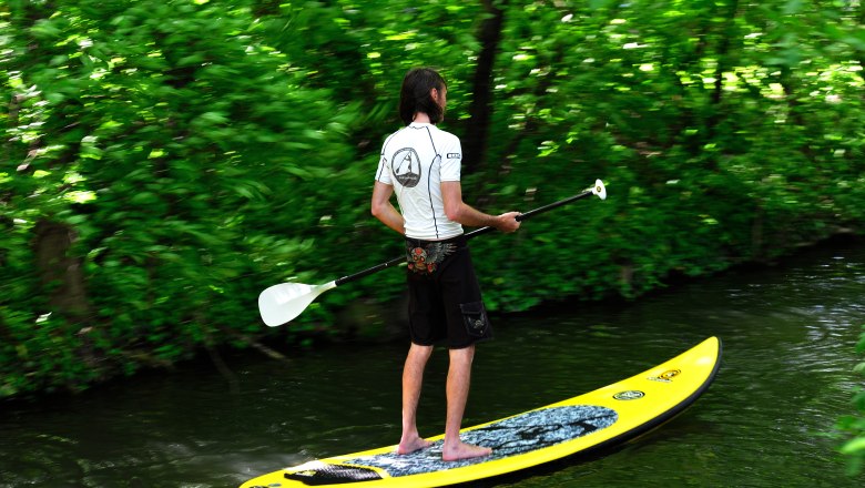 Stand up paddling in the climbing park, &copy; Soulriders