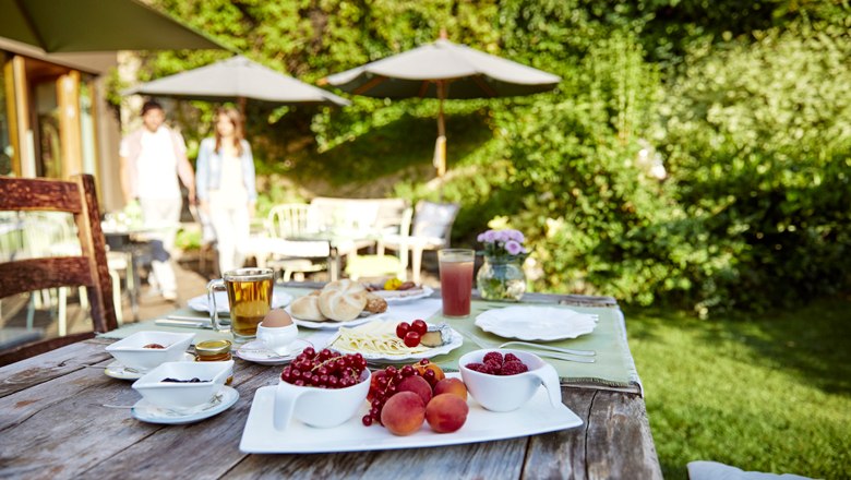 Snídaně v zahradě , © Niederösterreich Werbung/Hauke Dressler