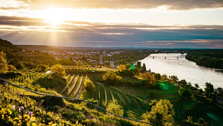 Krems: Dunaj se zde mírně klikatí. , © Daniel Gollner