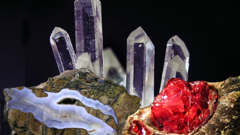 Mineral collage, &copy; Gerald Knobloch