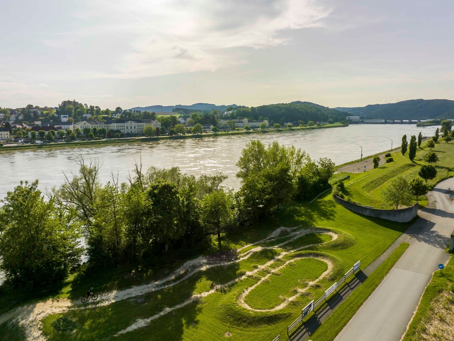 Bikearena Persenbeug-Gottsdorf letecký pohled
