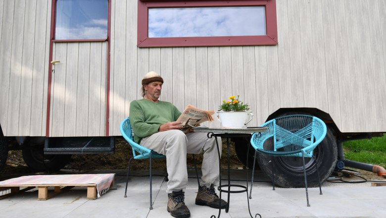 Leopold-the llama herding cart, © lamawanderland