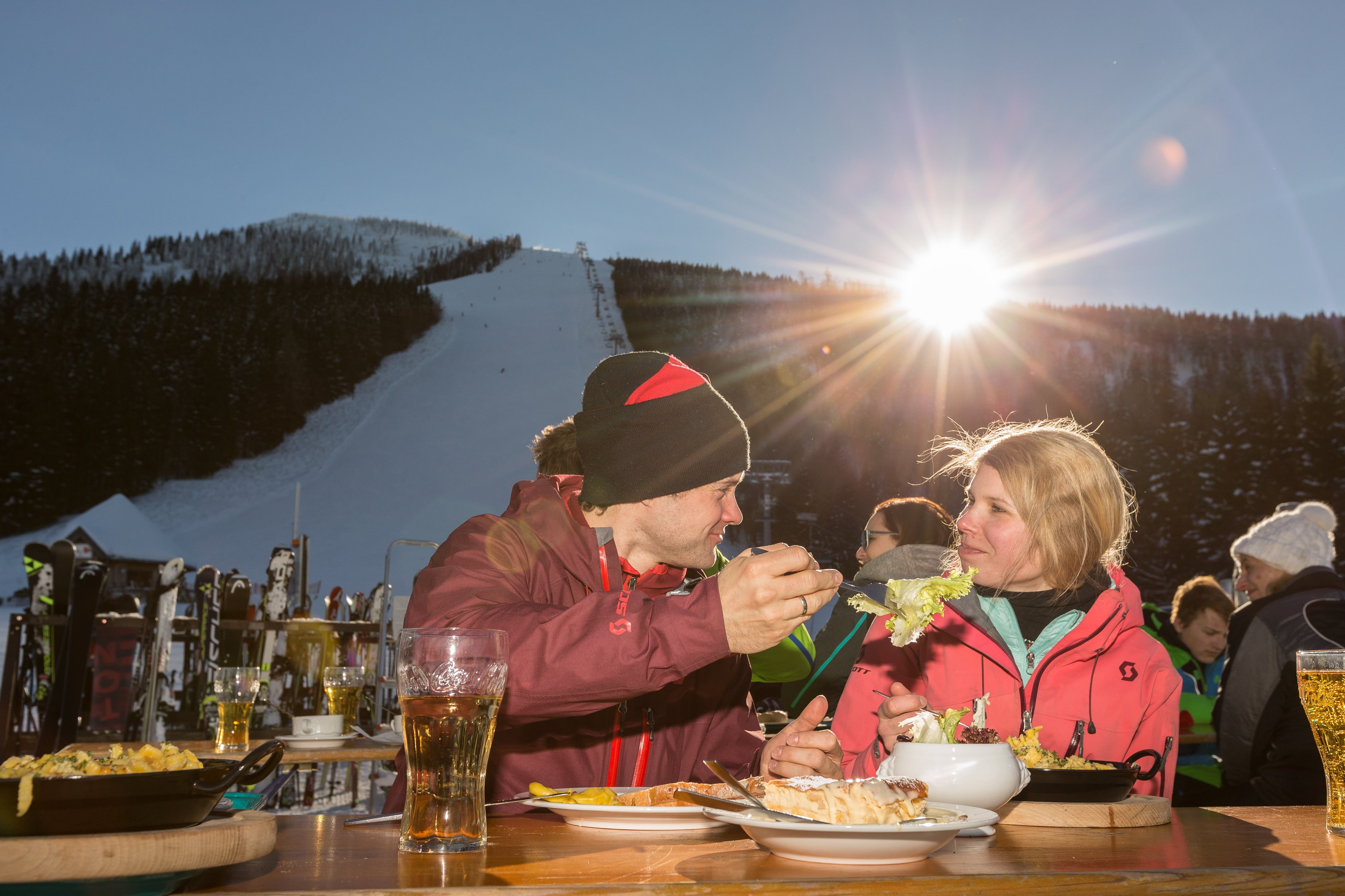 Gastronomie na chatě Eibenhütte