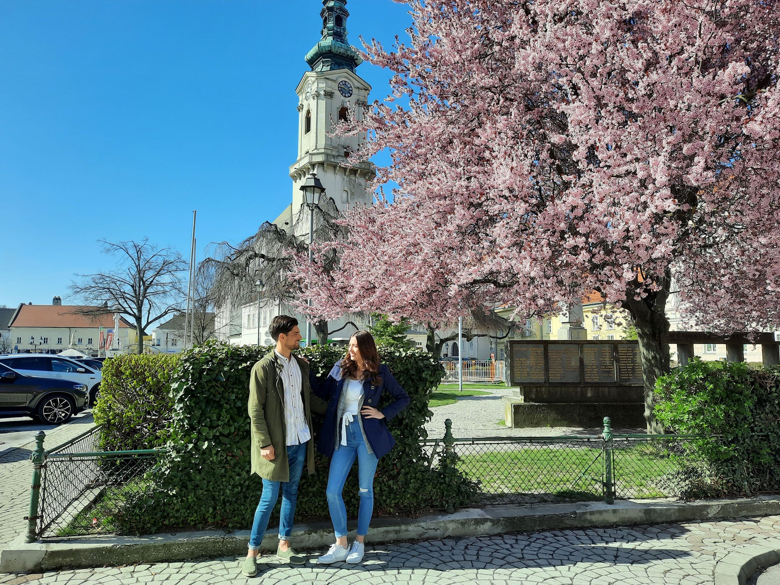 Procházka městem Bruck/Leitha, hlavní náměstí