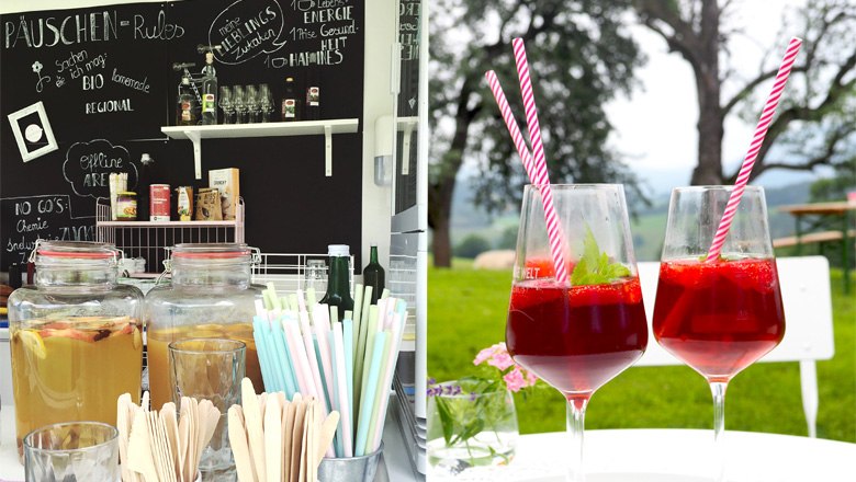 Refreshments and regional refreshments at the food truck, © Päuschen