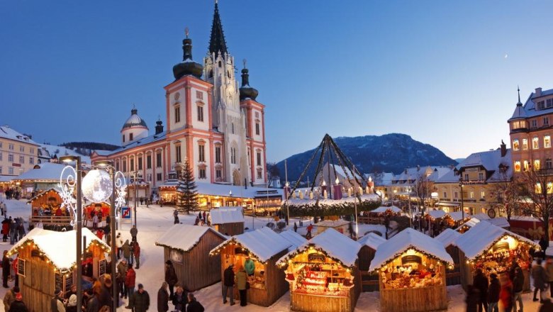 Mariazell Basilica with Mariazell Advent, &copy; TV Hochsteiermark