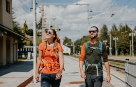 Ankunft am Bahnhof Semmering, © Wiener Alpen in Niederösterreich - Semmering Rax
