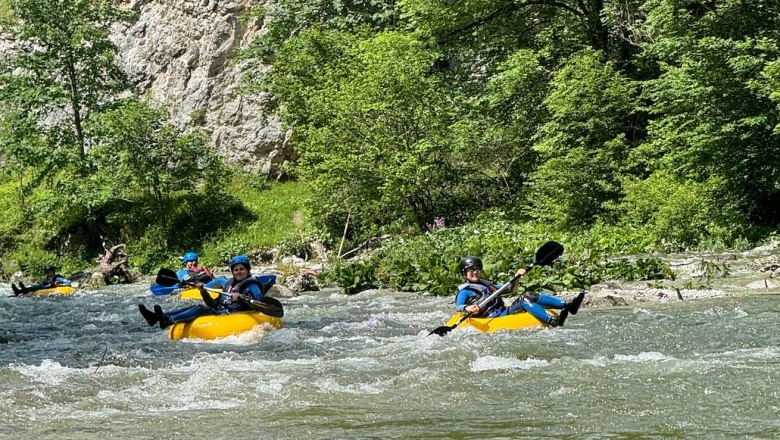 Tubing Wilderness Center Nasswald, © Georg Bergthaler