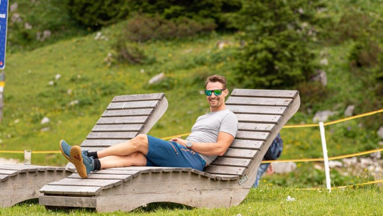 Relax loungers invite you to unwind, © Ludwig Fahrnberger