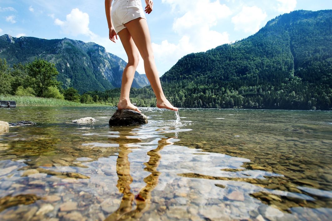 Koupel nohou na Lunzer See