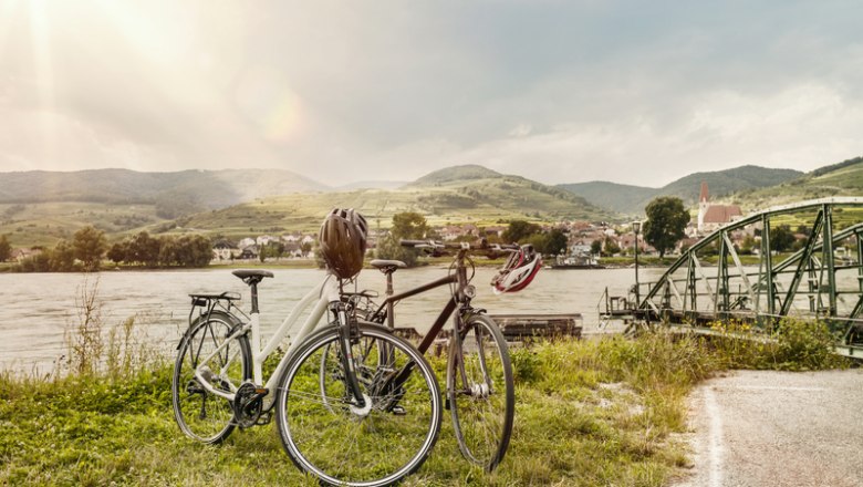 Dunajská cyklostezka je oblíbená u rodin s dětmi a i rekreačních cyklistů., © Donau Niederösterreich/Andreas Hofer