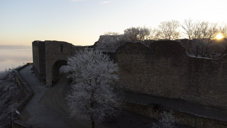 Schlossberg Hainburg/Danube in winter, © Arbeitsgruppe Schlossberg