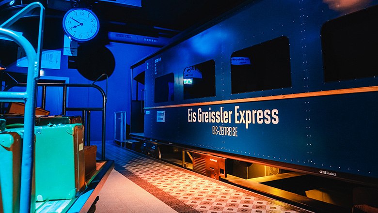 Eis-Greissler ice cream time travel express train, © Blochberger Eisproduktion GmbH