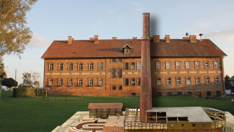 The brickworks with a model of a former ring kiln, © Marktgemeinde Leopoldsdorf