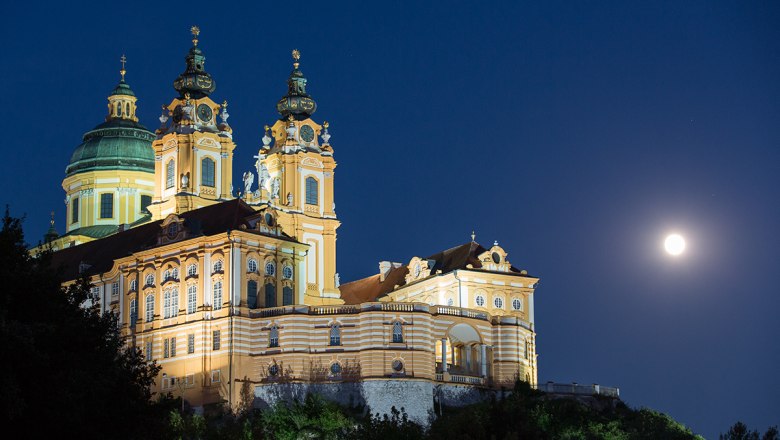 Melk Abbey by night, © Lachlan Blair