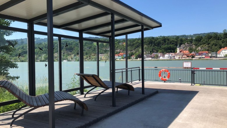 Krummnussbaum landing stage opposite the Maria Taferl basilica, © Donau NÖ Tourismus