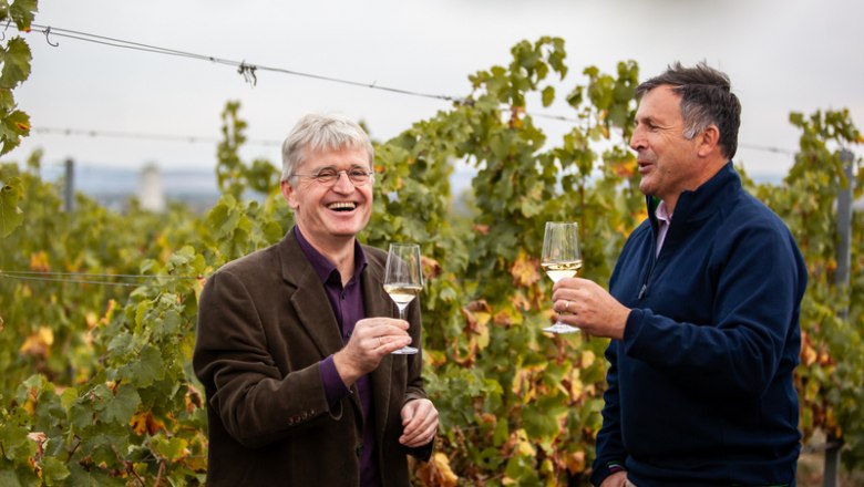 A well-rehearsed team: Maximilian Hardegg and his winery manager Andreas Gruber, © Florian Smetana