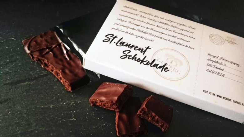 St.Laurent dark chocolate, &copy; Weingut Johann Gisperg