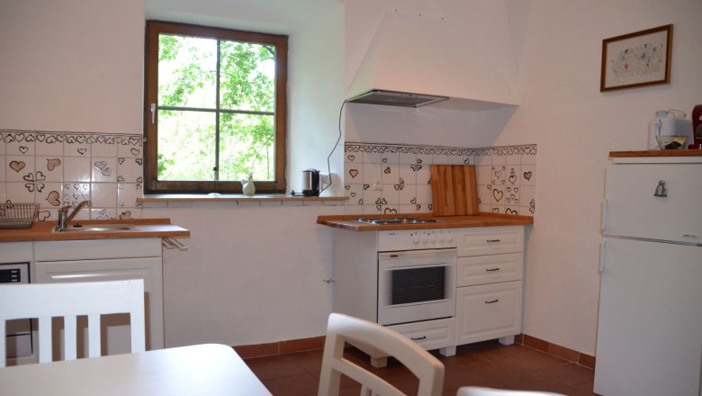 Vacation apartment Rossarium kitchen, © Renaissanceschloss Greillenstein