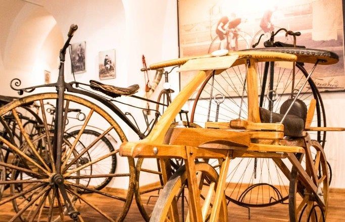 Bicycle museum exhibit, &copy; Mia Bodenstein