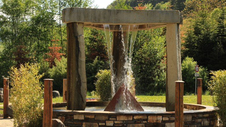 Fountain in the Celtic Park, © Marktgemeinde Schwarzenbach, Helmut Karner