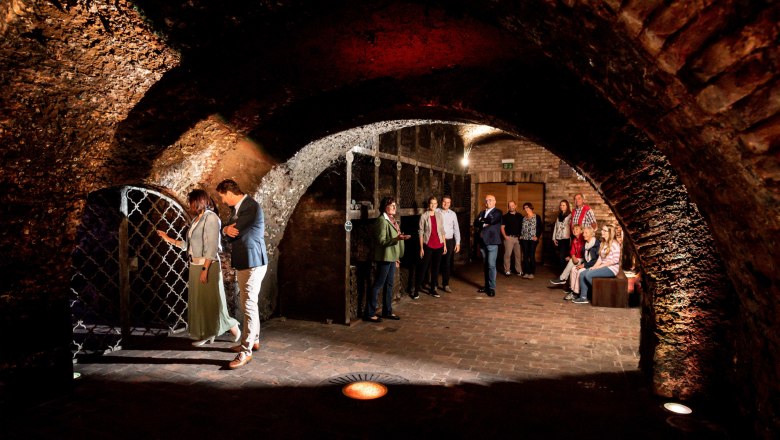 Treasure chamber: Historic bottle cellar of the Krems winegrowers, © Robert Herbst