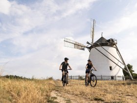 Radfahren, Weinviertel, Retzer Land, Windm&uuml;hle, &copy; Weinviertel Tourismus/Markus Fr&uuml;hmann
