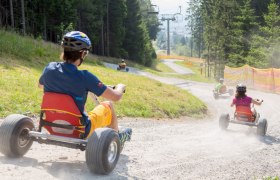 Mountaincart-Spaß in Mönichkirchen, © Erlebnisalm Mönichkirchen-Mariensee GmbH, Fotograf und Fee