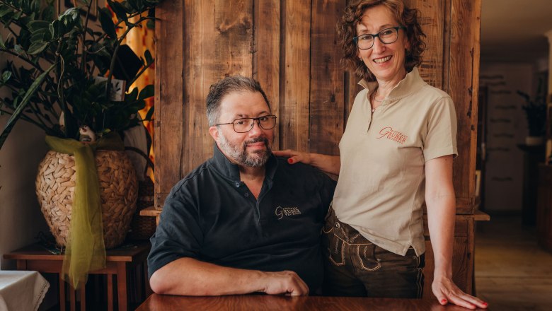 Wirtsleute Andrea und Johann Gruber, © Niederösterreich Werbung/Daniela Führer