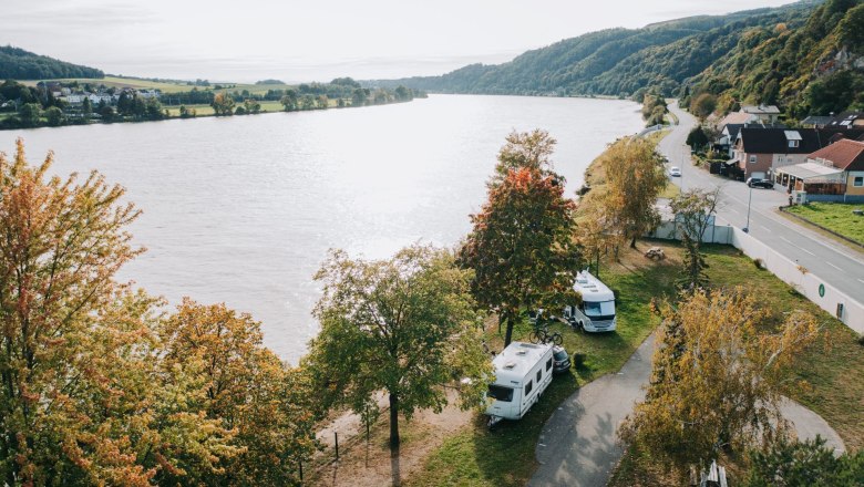 Aerial view of Camping Marbach, © Marbach Camping