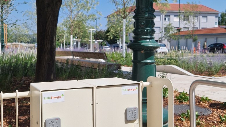 E-bike charging stations, © TI K.Kancer