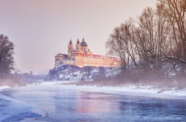 Klášter Melk v zimě, © Michael Liebert