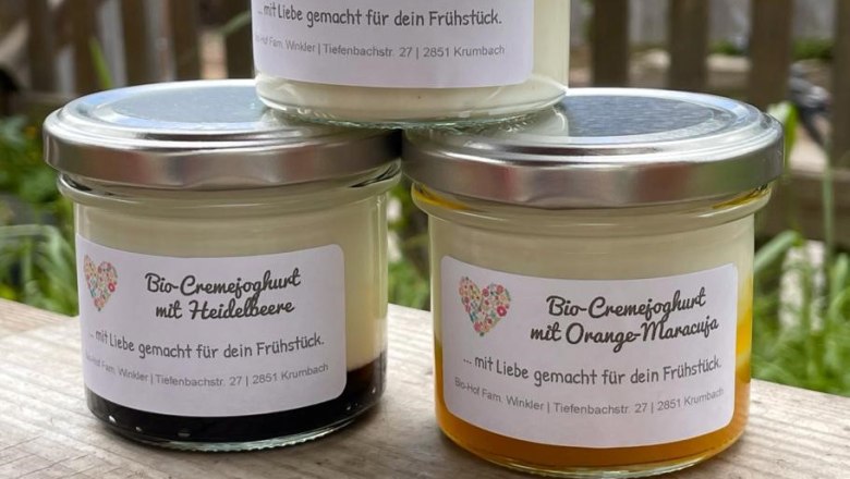 Organic cream yogurt, © Familie Winkler